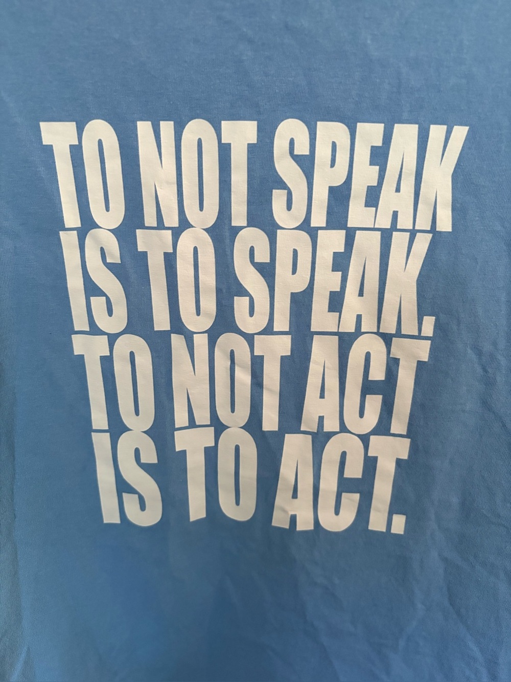 Dietrich Bonhoeffer Christian Quote Blue Graphic T-Shirt Faith Religious Tee